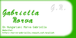 gabriella morva business card